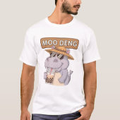 T-shirt Conception Moo-Deng Pour Pygmy Hippo (Devant)