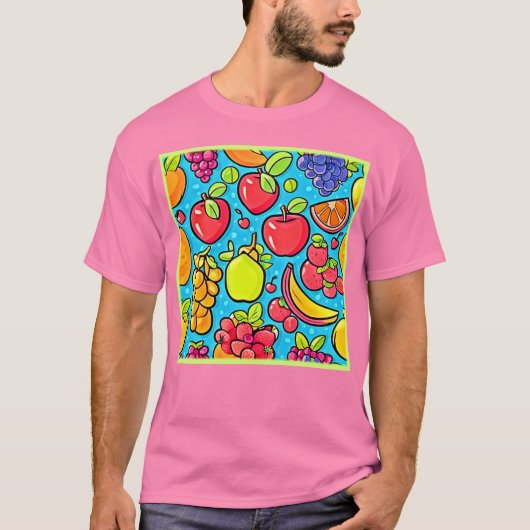 T-shirt Conception Motif fruitée (Devant)