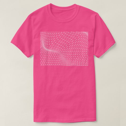 T-shirt conception motif ondulée triangles (Design devant)