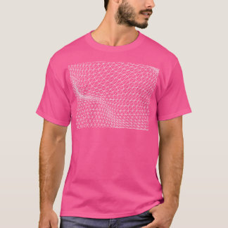 T-shirt conception motif ondulée triangles