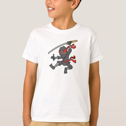 T-shirt Conception Ninja de saut personnalisable (Devant)