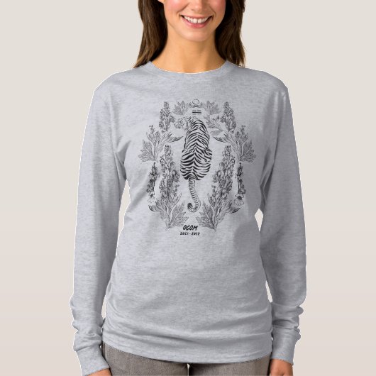 T-shirt conception ocom noir sur arrière - plan transparen (Devant)
