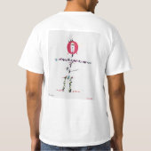 T-shirt Conception originale de logo de poussées de Luna (Dos)