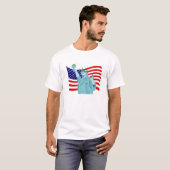 T-shirt Conception patriotique de drapeau (Devant entier)