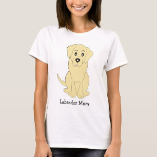 T-shirt Conception personnalisée de chien du Labrador jaun