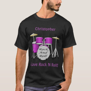 T-shirt Conception personnalisée du kit de batterie
