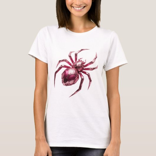 T-shirt Conception personnalisée Dynamic Silver PINK SPIDE (Devant)