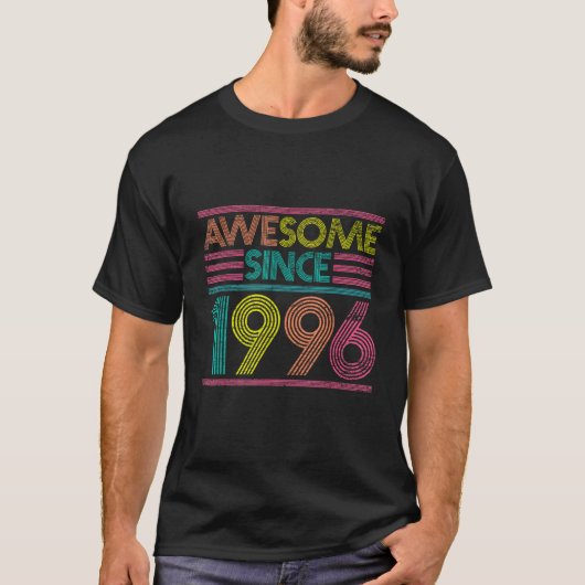 T-shirt Conception pour Bday fabriquée en 1996 Classique V (Devant)