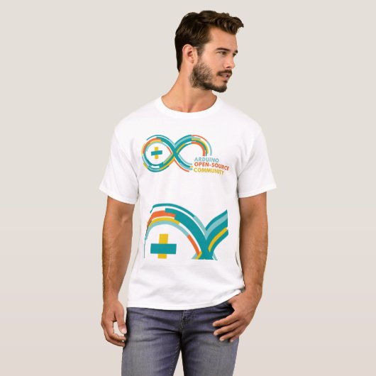 T-shirt conception pour les héros open source (Devant entier)