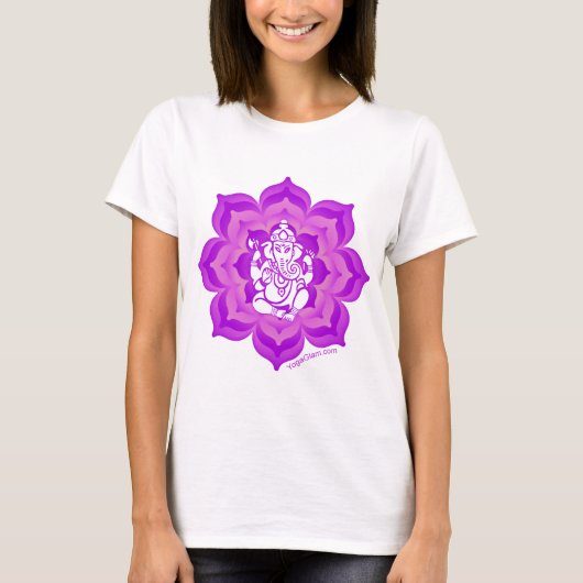 T-shirt Conception pourpre de Ganesh (Devant)