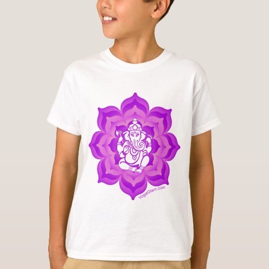 T-shirt Conception pourpre de Ganesh (Devant)