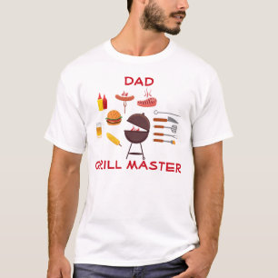 T-shirt Conception principale de barbecue de gril