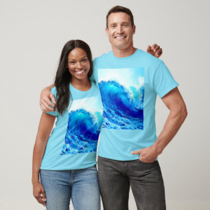 T-shirt Conception puissante des ondes océaniques