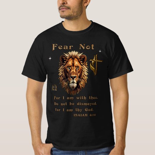 T-shirt conception recto verso du verset d'ISAÏE (Devant)