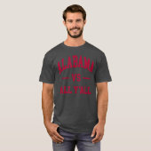 T-shirt Conception Rétro Classique de l'Alabama (Devant entier)