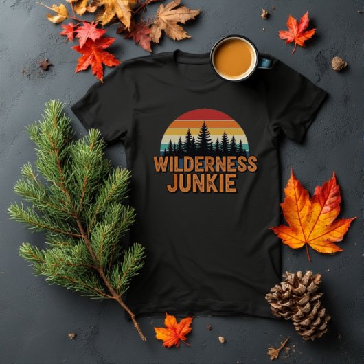 T-shirt Conception rétro de junkie sauvage