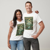 T-shirt conception rétro de la forêt tropicale (Unisexe)