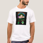 T-shirt Conception Rétro de la Saint-Patrick avec Fille Ir (Devant)