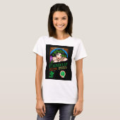 T-shirt Conception Rétro de la Saint-Patrick avec une Fill (Devant entier)