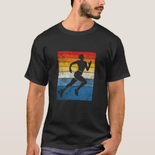 T-shirt Conception rétro de l'impression pour un sprinter