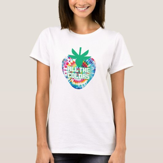 T-shirt Conception Rétro d'Été Tie-Dye (Devant)