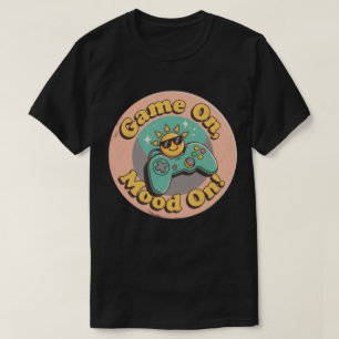 T-shirt Conception Rétro Drôle de Jeu Activé Humeur Activé