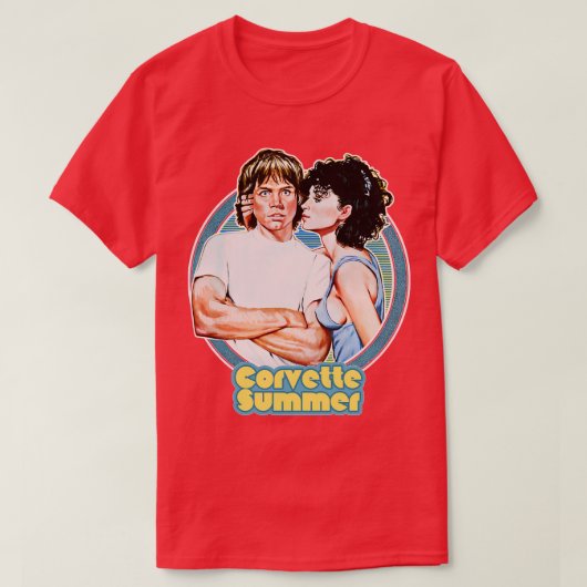 T-shirt Conception rétro été Corvette (Design devant)