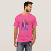 T-shirt Conception Rétro Synthé Vaporwave 80er (Devant entier)