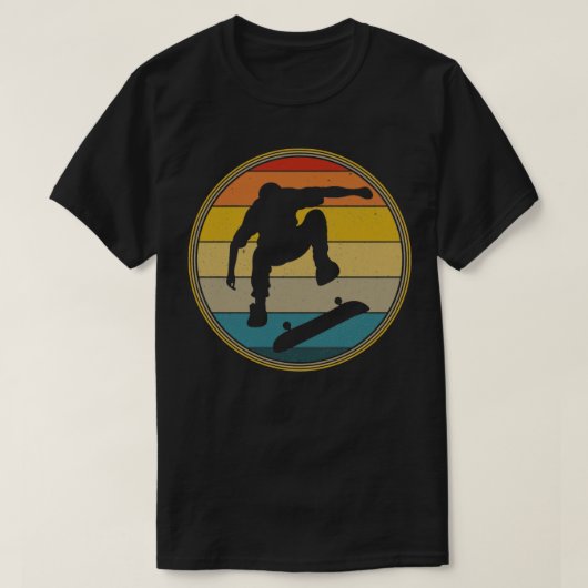 T-shirt Conception Retro Vintage Long Board Skboard (Design devant)