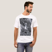 T-shirt conception rock argentée (Devant entier)