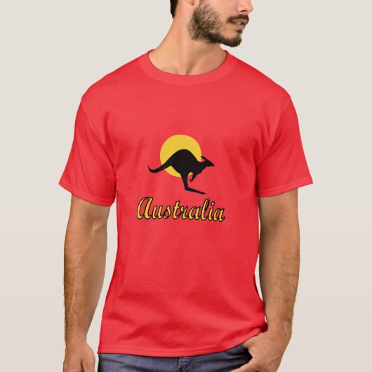 T-shirt Conception rouge de la terre de l'Australie (Devant)