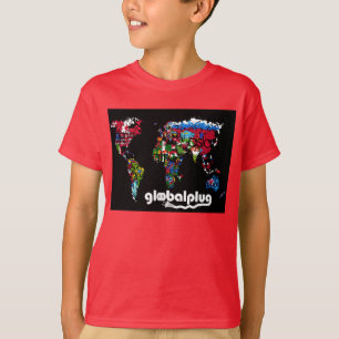 T-shirt conception rouge de pièce en t d'enfants de
