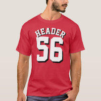 Conception rouge et blanche cardinale du Jersey de