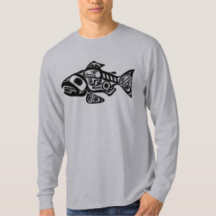 T-shirt Conception saumonée de Natif américain