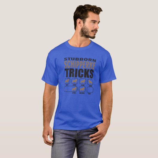 T-shirt Conception Schipperke Têtu Pour L'Amour Du Chien P (Devant entier)