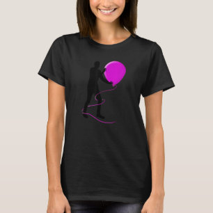 T-shirt Conception silhouette du ballon de chargement