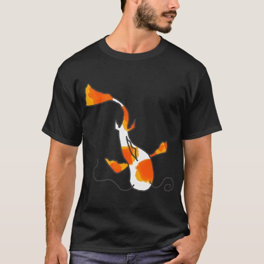T-shirt Conception simple de carpe koï (Devant)