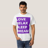 T-shirt Conception simple rectangle violet PHILOSOPHIE DE  (Devant entier)