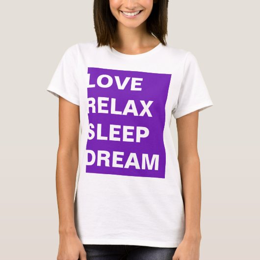 T-shirt Conception simple rectangle violet PHILOSOPHIE DE  (Devant)