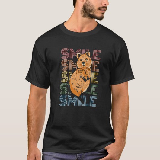 T-shirt Conception SMILE Pour Un Ventilateur Quokka (Devant)