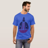 T-shirt Conception spatiale montrant le lancement d'un vec (Devant entier)