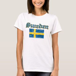 T-shirt Conception suédoise de drapeau