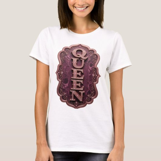 T-shirt Conception sur mesure Bold Gold REINE (Devant)