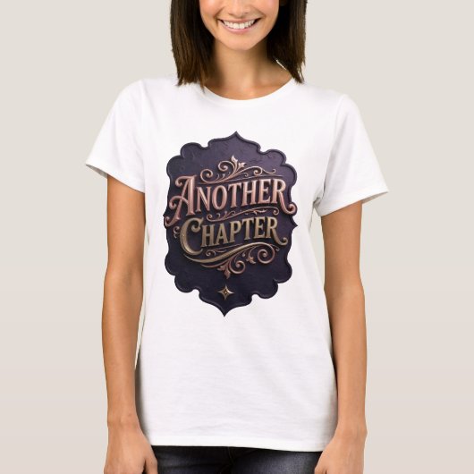 T-shirt Conception sur mesure Edgy Gold ANOTHER CHAPTER (Devant)
