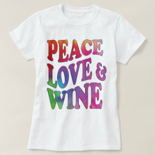 T-shirt Conception teinte nouée de vin de l'amour 7 de