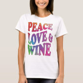 T-shirt Conception teinte nouée de vin de l'amour 7 de (Devant)