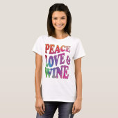 T-shirt Conception teinte nouée de vin de l'amour 7 de (Devant entier)
