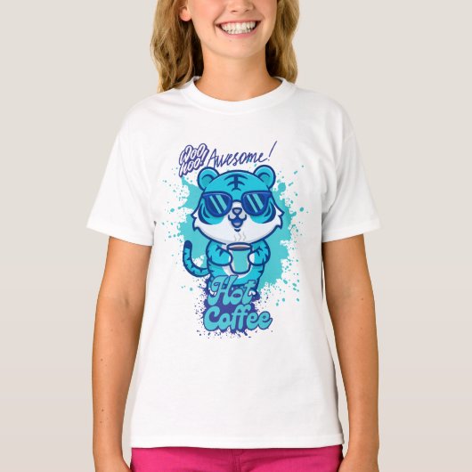 T-shirt Conception tendance café chaud (Devant)