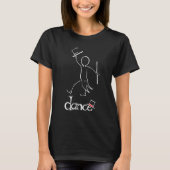 T-shirt Conception tirée par la main de danse de robinet (Devant)