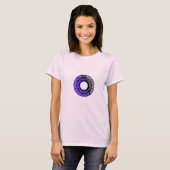 T-shirt conception torpam noir-violet (Devant entier)